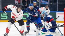 Celebrini scores pair to lead Canada over Italy at men’s hockey worlds