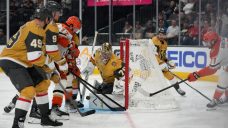 Barbashev scores late as Golden Knights beat Ducks in Game 1