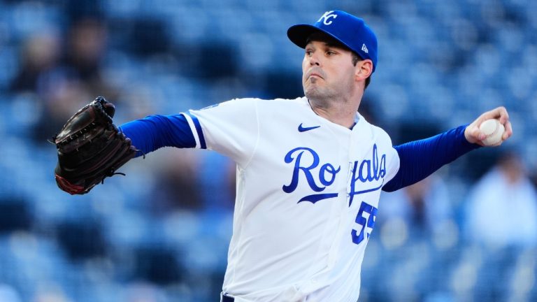 Kansas City Royals starting pitcher Cole Ragans throws during the first inning of a baseball game against the Cleveland Guardians, Wednesday, May 6, 2026, in Kansas City, Mo. (Charlie Riedel/AP)