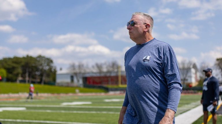 Toronto Argonauts defensive co-ordinator Greg Quick seen at practice in this undated photo. Greg Quick is in his third tenure with Toronto Argonauts. (Handout — Toronto Argonauts/CP)
