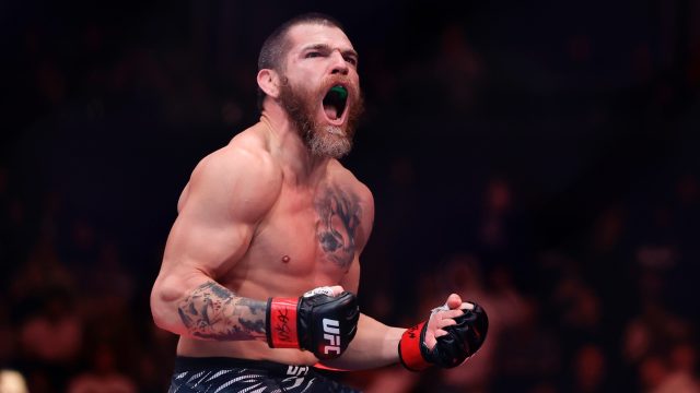 Jim-Miller-reacts-after-a-UFC-win