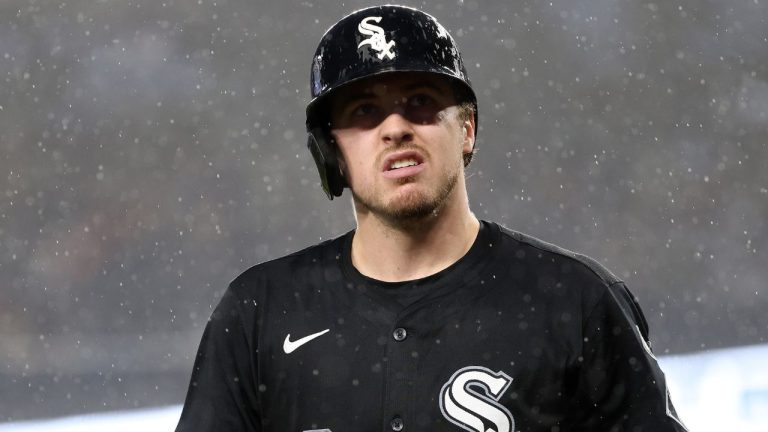 FILE - Chicago White Sox's Kyle Teel looks on during the eighth inning of a baseball game against the Washington Nationals, Sept. 27, 2025, in Washington. (Daniel Kucin Jr./AP)