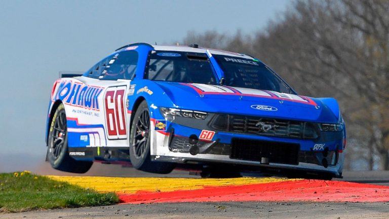 Ryan Preece drives during a NASCAR Cup Series, Sunday, May 10, 2026, in Watkins Glen, N.Y. (Adrian Kraus/AP)