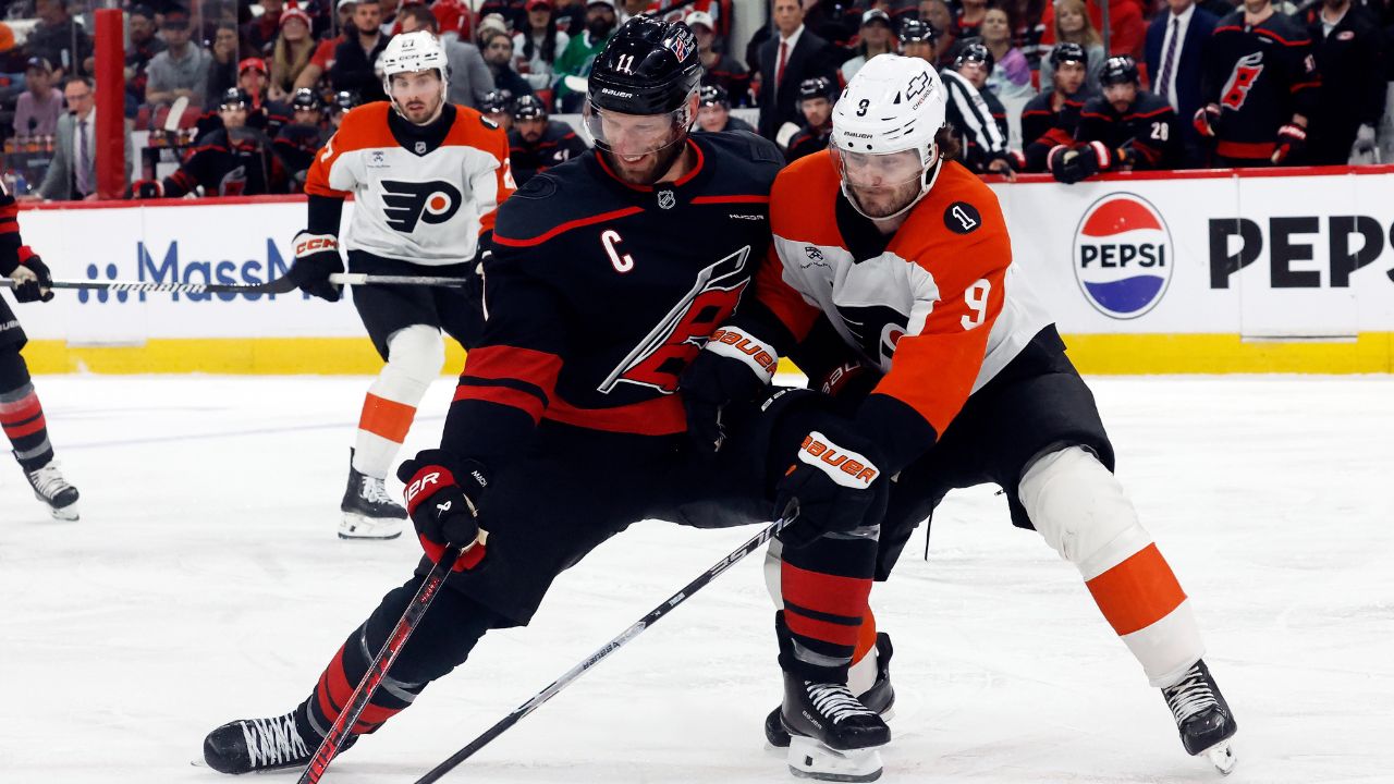 Taylor Hall scores in OT, Hurricanes beat Flyers for 2-0 series lead