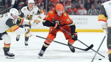 Ducks edge Golden Knights, tie series at 2-2