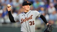 Tigers reliever Ty Madden exits vs. Blue Jays after being hit with line drive