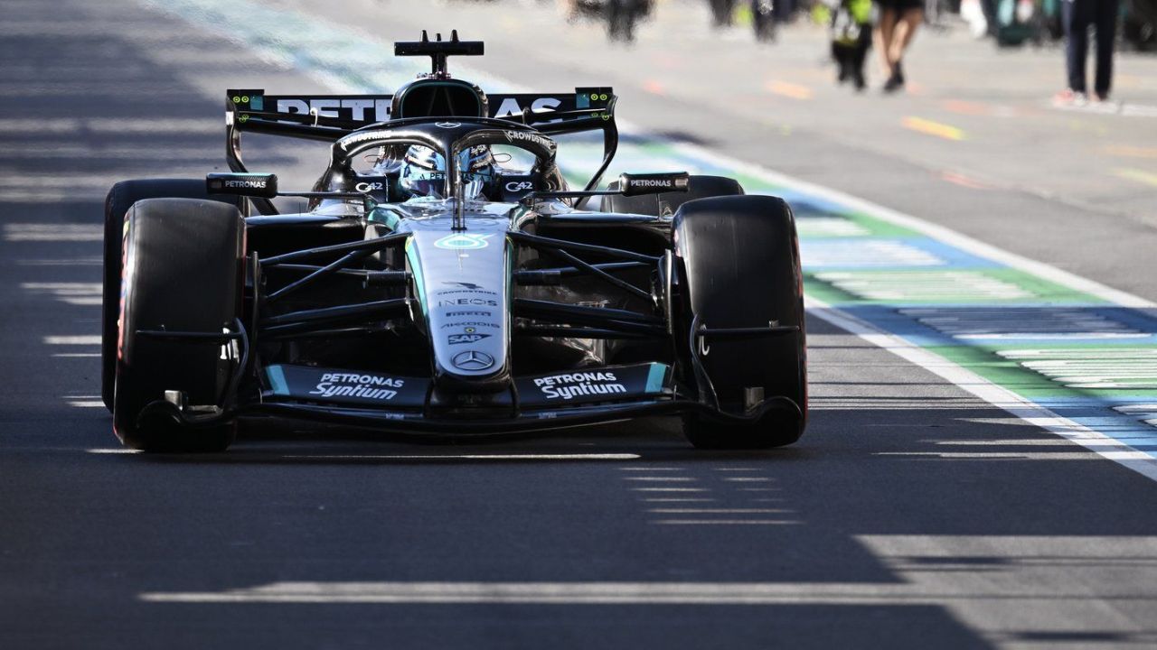 Mercedes’ Russell fends off Antonelli to win dramatic sprint race at Canadian GP