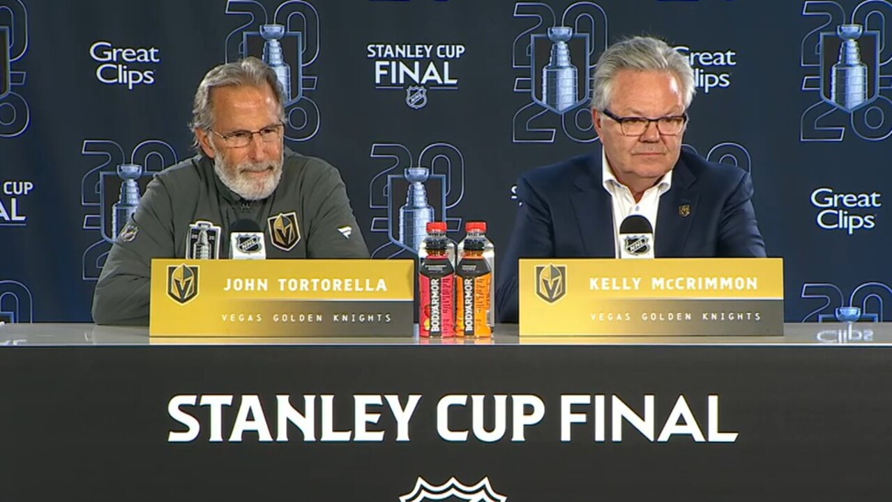 Tortorella och McCrimmon mötte pressen inför Stanley Cup-finalen