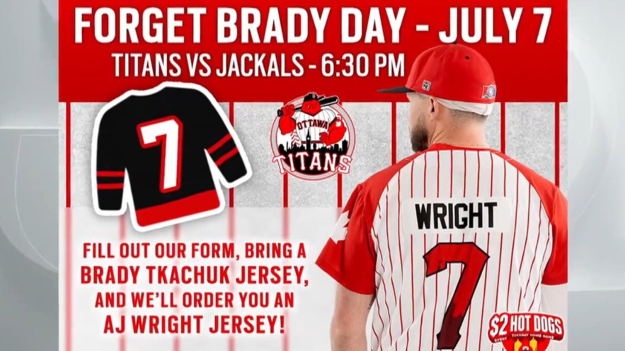 Ottawa Titans erbjuder gratis tröjbyte – vill bli av med Brady Tkachuk-tröjor