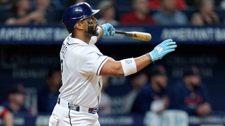 Red Sox Rays Baseball
Tampa Bay Rays' Yandy DÃaz watches his run scoring sacrifice fly off Boston Red Sox's Alec Gamboa during the eighth inning of a baseball game Monday, June 8, 2026, in St. Petersburg, Fla. (Chris O'Meara/AP)