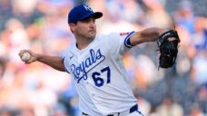 Royals’ Seth Lugo exits vs. Rangers after taking line drive off head