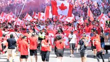 Fans march to Toronto Stadium ahead of first World Cup game on Canadian soil