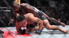 Manel Kape faceplants Kyoji Horiguchi at UFC Fight Night