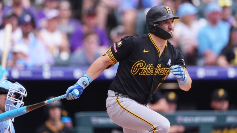 Pittsburgh Pirates' Spencer Horwitz during a game against the Colorado Rockies on Sunday, June 21, 2026, in Denver. (David Zalubowski/AP)