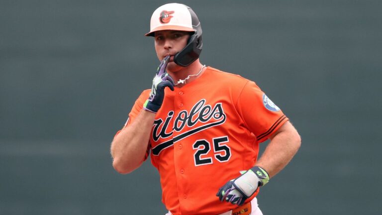 Baltimore Orioles' Pete Alonso during a game against the Washington Nationals on Sunday, June 28, 2026, in Baltimore. (Daniel Kucin Jr./AP)
