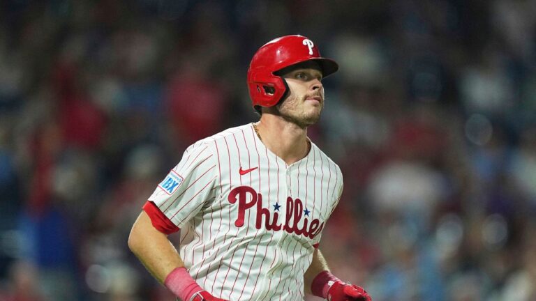 Max Kepler during the eighth inning of a game on Wednesday, Sept. 10, 2025, in Philadelphia. (Matt Rourke/AP)
