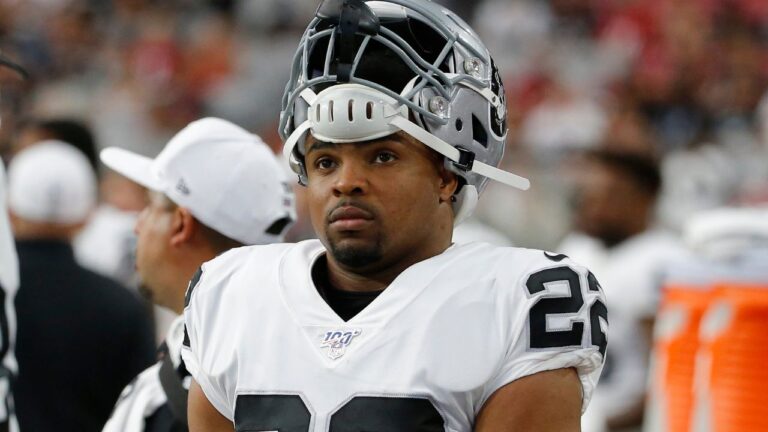 Running back Doug Martin looks on during an NFL preseason game against the Arizona Cardinals on Thursday, Aug. 15, 2019, in Glendale, Ariz. (Rick Scuteri/AP)