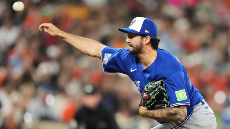 Toronto Blue Jays pitcher Connor Seabold delivers during the sixth inning of a baseball game against the Baltimore Orioles, Friday, May 29, 2026, in Baltimore. (AP Photo/Stephanie Scarbrough)
