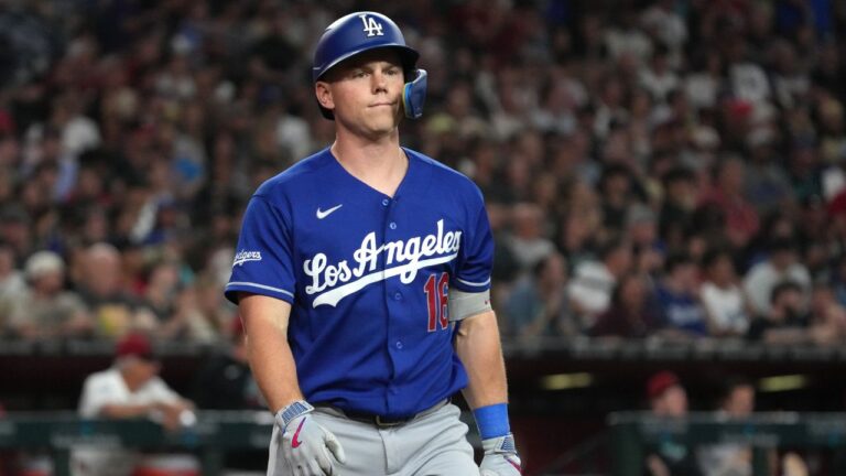 Los Angeles Dodgers catcher Will Smith against the Arizona Diamondbacks in the first inning, Monday, June 1, 2026, in Phoenix. (Rick Scuteri/AP)