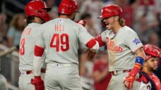 Phillies score eight runs in ninth inning to rally past Nationals