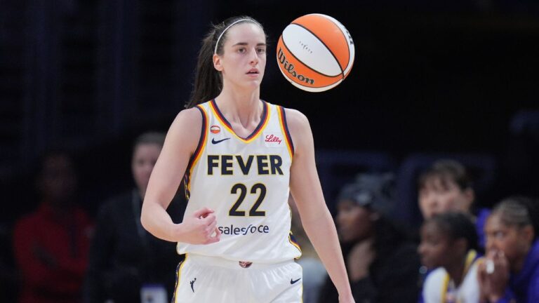 Indiana Fever guard Caitlin Clark during a game on Wednesday, May 13, 2026. (Jae C. Hong/AP)