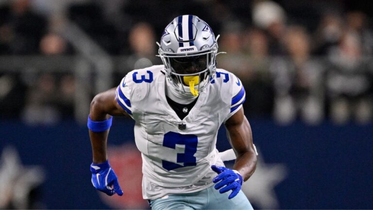 Dallas Cowboys wide receiver George Pickens during a game on Dec. 14, 2025, in Arlington, Texas. (Jerome Miron/AP)