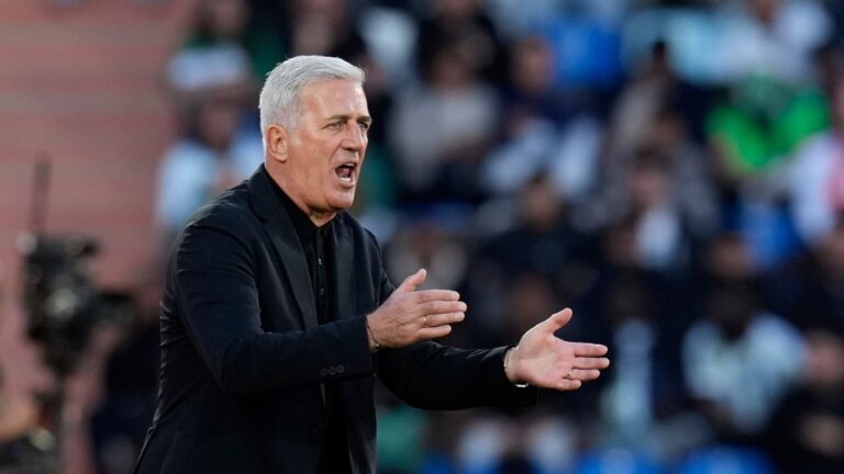 Algeria's head coach Vladimir Petkovic reacts during the Africa Cup of Nations quarterfinal soccer match between Nigeria and Algeria, in Marrakech, Morocco, Saturday, Jan. 10, 2026. (Themba Hadebe/AP)