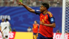 Spain’s Yamal scores first career World Cup goal in win vs. Saudi Arabia