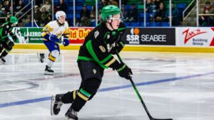 Prince Albert Raiders defenceman Daxon Rudolph. (Mark Peterson/Prince Albert Raiders)
