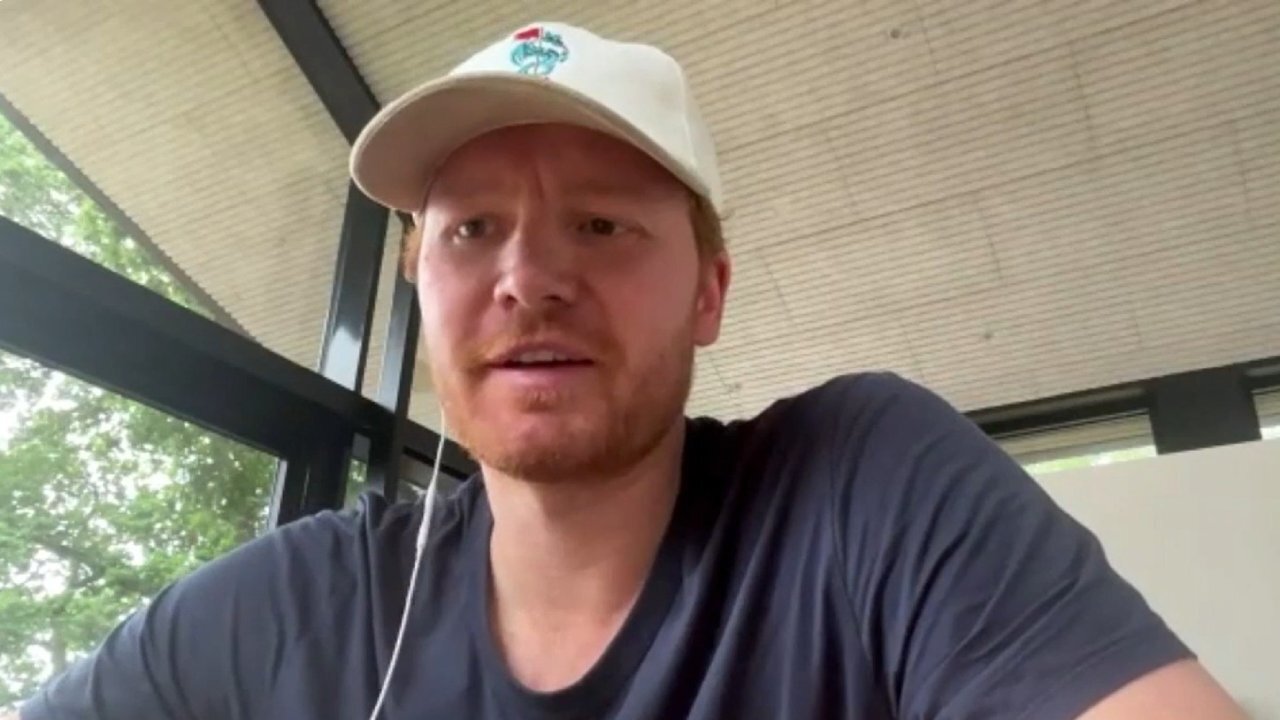 Frederik Andersen mötte pressen efter Oilers-klart