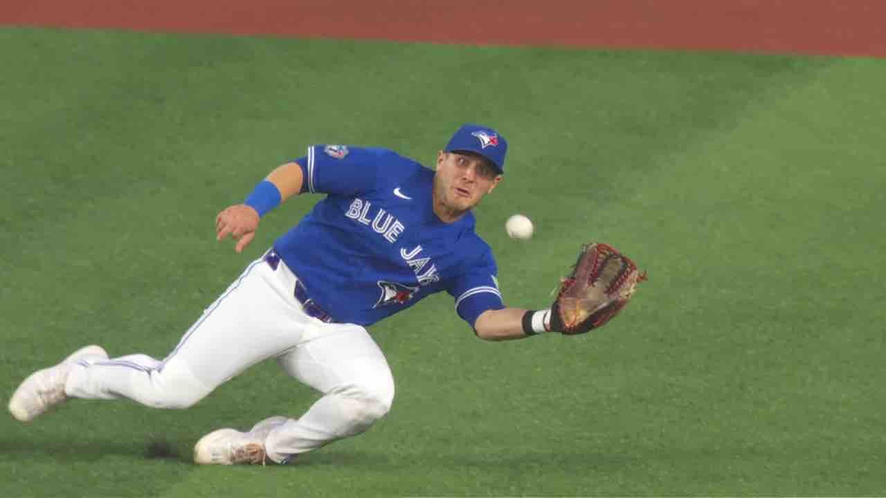 Blue Jays Varsho Flashes Leather With First Inning Diving Grab Vs Rays