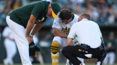 Athletics’ Nick Kurtz will see specialist about injured right thumb