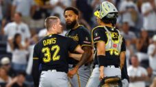 Benches clear in Pirates-Yankees game after Santana shouts at Caballero