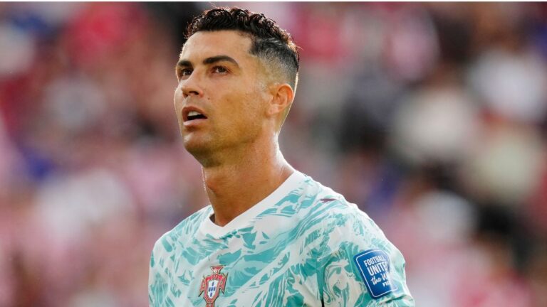 Cristiano Ronaldo during Portugal's World Cup round of 32 match against Croatia, in Toronto on Thursday, July 2, 2026. (Chris Young/CP)