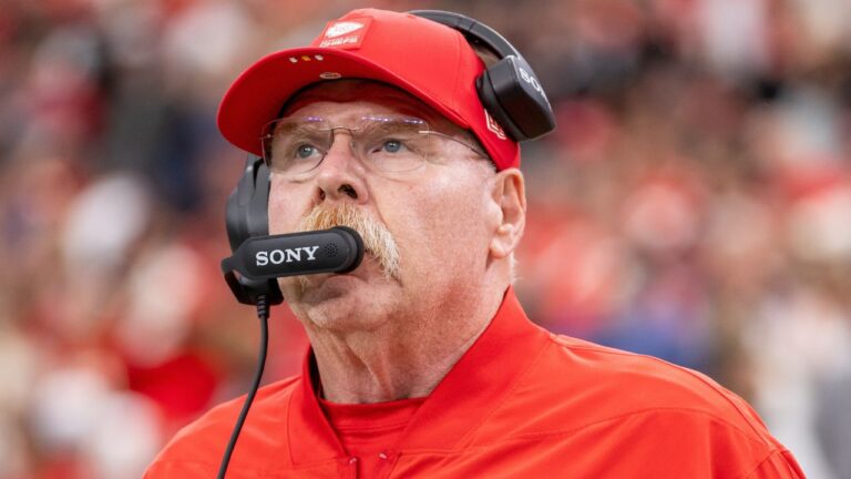 Kansas City Chiefs head coach Andy Reid during a game against the Las Vegas Raiders on Jan. 4, 2026, in Las Vegas. (Jeff Lewis/AP)