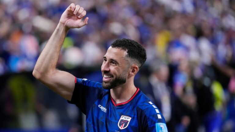 Pico Lopes smiles after Cape Verde's World Cup match against Saudi Arabia in Houston, Friday, June 26, 2026. (David J. Phillip/AP)