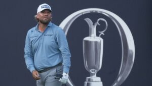 Daniel Brown during the first day of the Open Championship at Royal Birkdale golf club, in Southport, England, on Thursday, July 16, 2026. (Jon Super/AP)