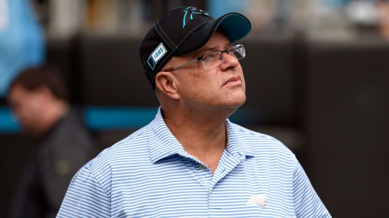 Carolina Panthers owner David Tepper prior to an NFL game between the Carolina Panthers and the Jacksonville Jaguars in Charlotte, N.C. (Mike McCarn/AP)