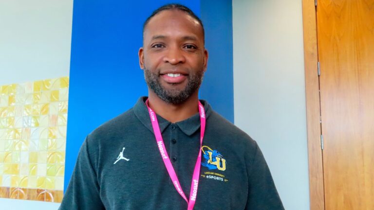 Former Green Bay Packers running back Ahman Green at a conference in Atlantic City, N.J., on Oct. 18, 2022. (Wayne Parry/AP)