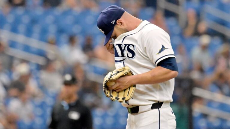 Tampa Bay Rays pitcher Shane McClanahan during a game on Tuesday, June 23, 2026, in St. Petersburg, Fla. (Jason Behnken/AP)