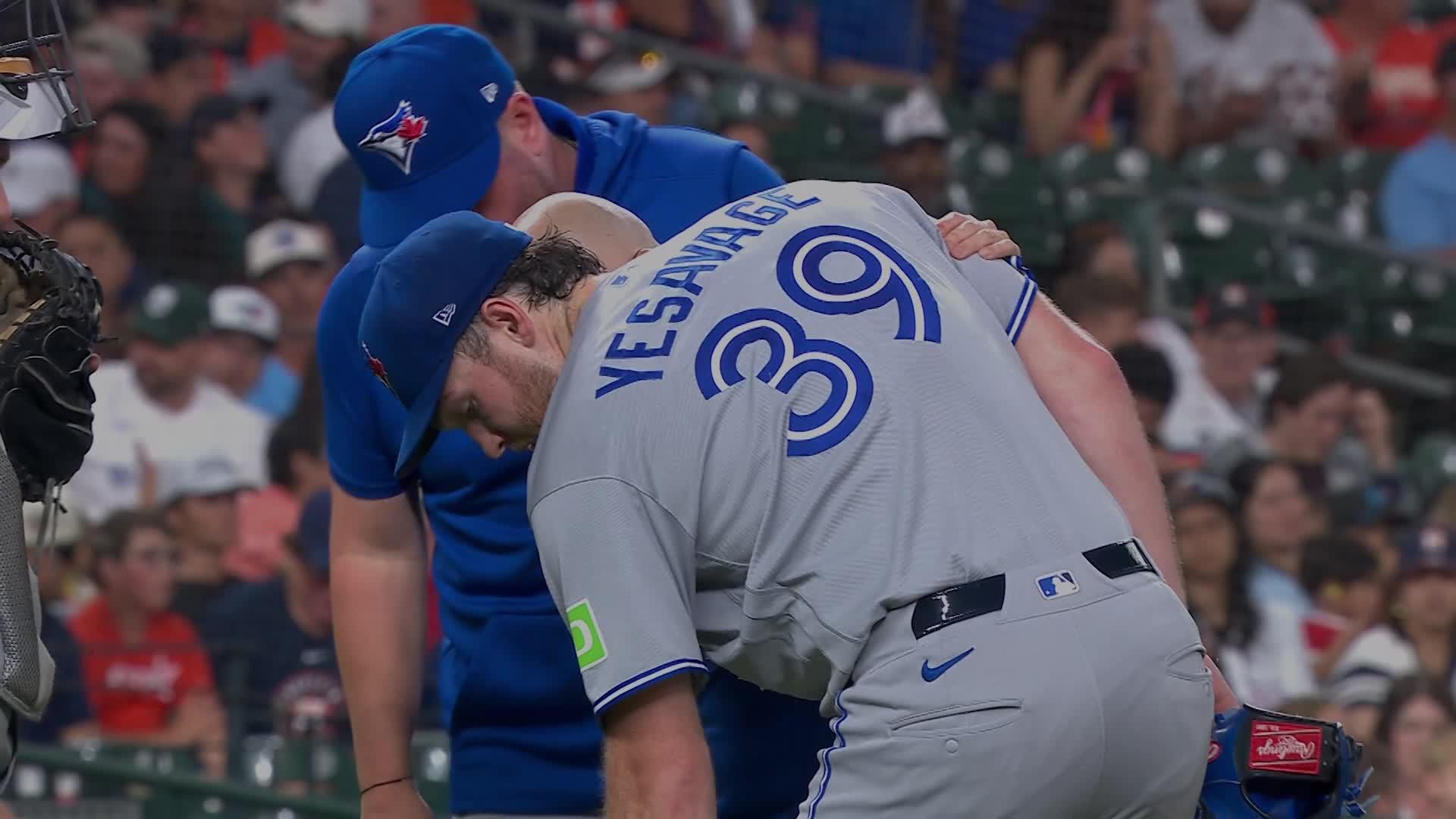 Blue Jays’ Yesavage leaves game with apparent lower body injury