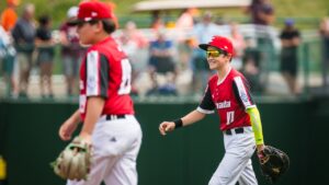 Canadian players walk off the field at the Little League World Series in Williamsport, Pa. (Photo courtesy of Little League Baseball and Softball)