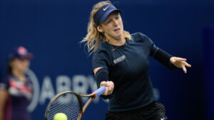 Canada's Katherine Sebov in action at the National Bank Open in Toronto on Sunday, Aug. 2, 2026. (Chris Young/CP)