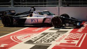 Marcus Ericsson, of Sweden, zooms around the track as he posts the second fastest time of the second practice ahead of the 2026 Honda Indy in Markham. (Sammy Kogan/THE CANADIAN PRESS)
