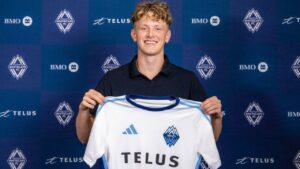 Valter Sedin poses after signing with Whitecaps FC 2 in this undated handout photo. THE CANADIAN PRESS/Handout - Shea MacNeil, Vancouver Whitecaps FC (Mandatory Credit)
Shea MacNeil