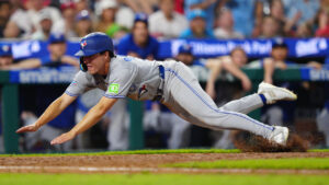 Toronto Blue Jays' Brett Bateman in action during a baseball game against the Philadelphia Phillies, Saturday, Aug. 8, 2026, in Philadelphia. (Derik Hamilton/AP)