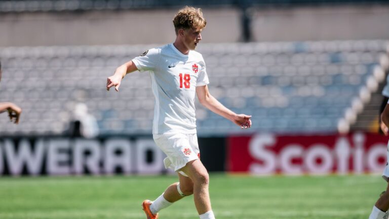 Canada's Valter Sedin in action at the 2026 Concacaf U20 championship in Mexico.