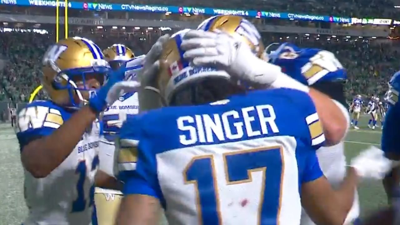 Blue Bombers send game vs. Roughriders to overtime with buzzer-beating TD