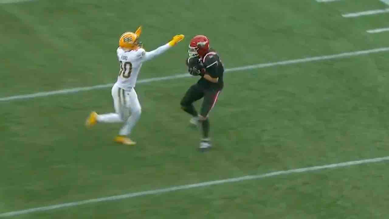 Stampeders’ Wells Jr. connects with Barnes for 41-yard touchdown vs. Elks