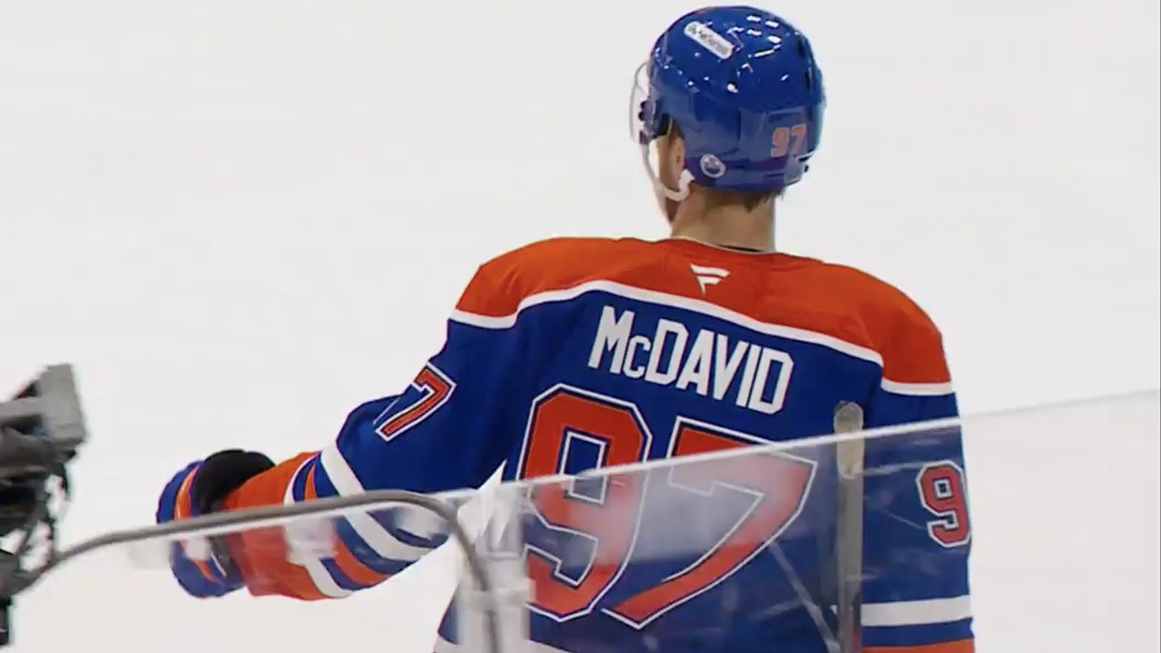 McDavid gör mål efter lyckosam studs bakom Milic